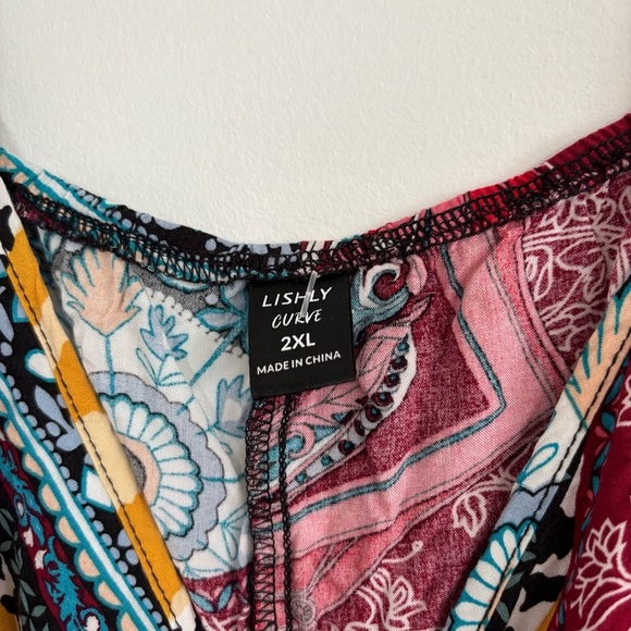 🎉4/30$🎉 Shein Curve Boho Print Cami - Size 2XL - Picture 2 of 3